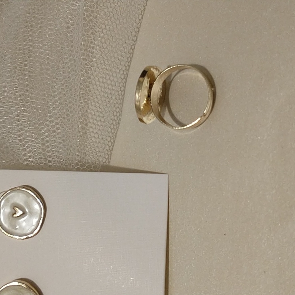 Pretty Enamel Earring Set with a bonus Ring! - Picture 5 of 10